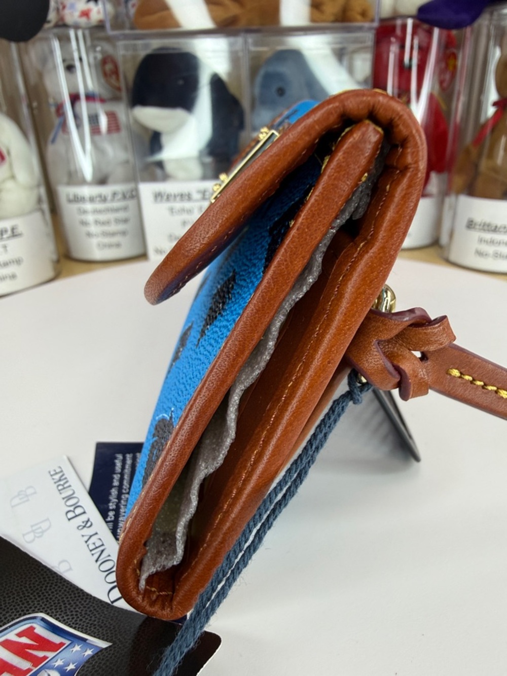 π₯NWT DOONEY & BOURKE - NFL Carolina Panthers Continental Clutch Wallet - S0809 - Picture 9 of 17